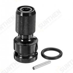 2Pcs 1/2 Inch Square To 1/4 Inch Hex Female Telescopic Socket Adapter Drill Chuck Converter Impact Driver 2Pcs 1/2 Inch Square To 1/4 Inch Hex Female Telescopic Socket Adapter Drill Chuck Converter Impact Driver