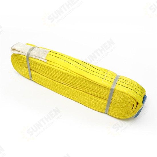 2m-10m 3 Tonne Polyester Flat Webbing Lifting Sling Certified Duplex Cargo Strap Hoist Strap