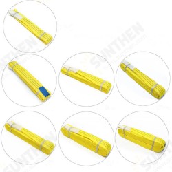 2m-10m 3 Tonne Polyester Flat Webbing Lifting Sling Certified Duplex Cargo Strap Hoist Strap