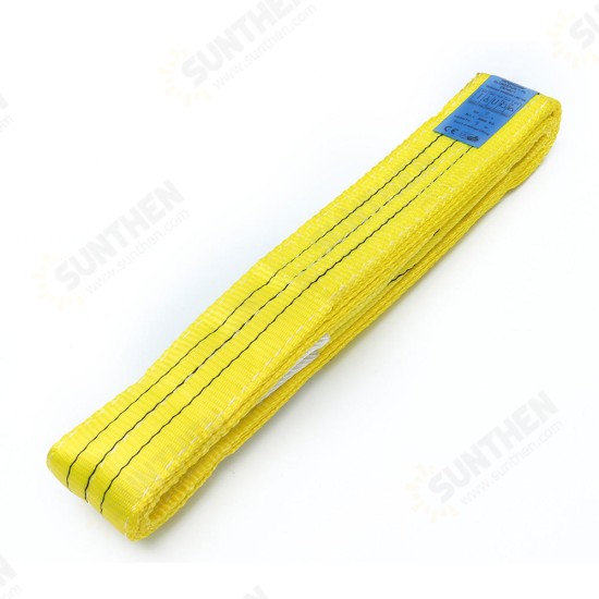 2m-10m 3 Tonne Polyester Flat Webbing Lifting Sling Certified Duplex Cargo Strap Hoist Strap