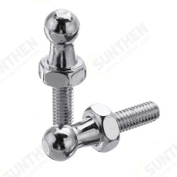 2pcs 10mm Stainless Steel Ball Stud Bolt M6 Struts Ball Ended Bolt Bonnet 2pcs 10mm Stainless Steel Ball Stud Bolt M6 Struts Ball Ended Bolt Bonnet