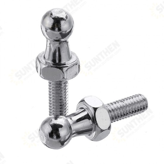 2pcs 10mm Stainless Steel Ball Stud Bolt M6 Struts Ball Ended Bolt Bonnet