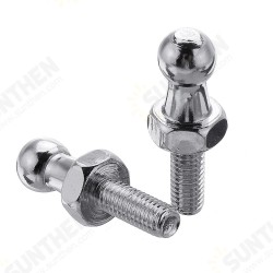 2pcs 10mm Stainless Steel Ball Stud Bolt M6 Struts Ball Ended Bolt Bonnet 2pcs 10mm Stainless Steel Ball Stud Bolt M6 Struts Ball Ended Bolt Bonnet