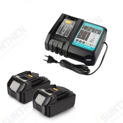 2pcs 18V 4A Replacement Battery Li-Ion Battery Power Tool Battery for Makita BL1880 BL1860B with 3A Charger 2pcs 18V 4A Replacement Battery Li-Ion Battery Power Tool Battery for Makita BL1880 BL1860B with 3A Charger