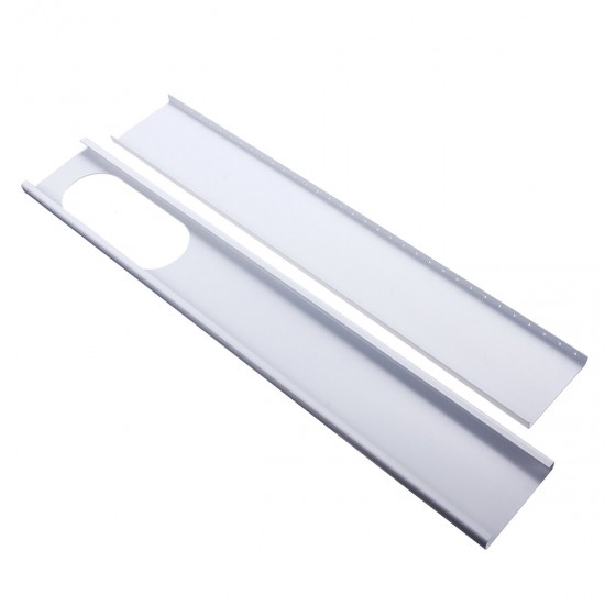 2pcs 67.5cm-120cm Adjustable Window Slide Plate Air Conditioner Wind Shield for Air Conditioner