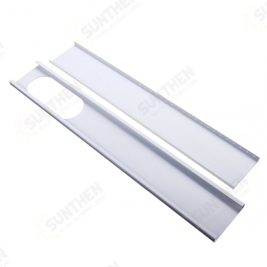 2pcs 67.5cm-120cm Adjustable Window Slide Plate Air Conditioner Wind Shield for Air Conditioner