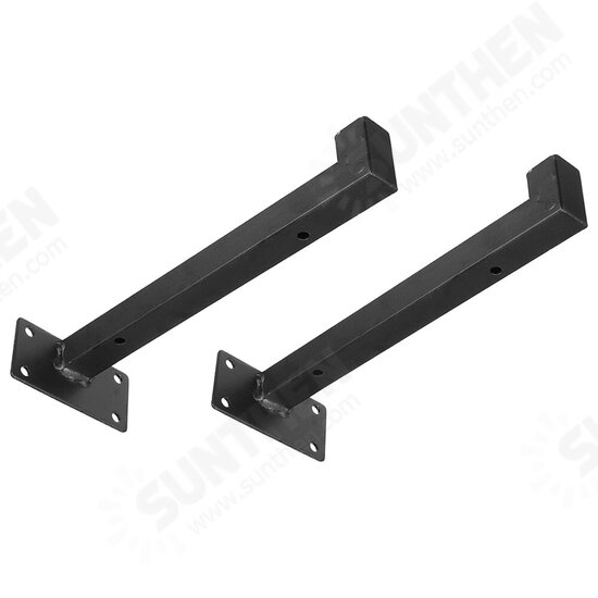 2pcs Heavy Duty Industrial Iron Shelf Brackets Scaffold Board Floating Bracket