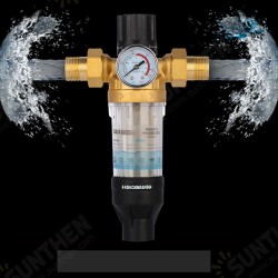 3000L/H Front Purifier Brass Tap Backwash Remove Rust Sediment Water Pre-filter 3000L/H Front Purifier Brass Tap Backwash Remove Rust Sediment Water Pre-filter