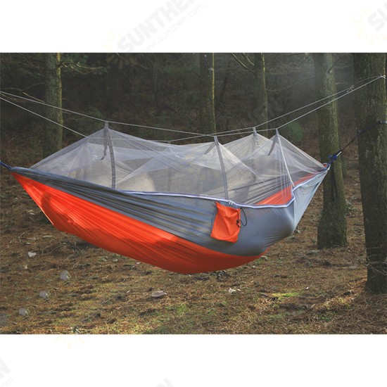 300kg Portable Double Camping Hammock Parachute Fabric With Mosquito Net 300kg Portable Double Camping Hammock Parachute Fabric With Mosquito Net