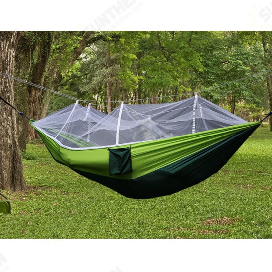 300kg Portable Double Camping Hammock Parachute Fabric With Mosquito Net 300kg Portable Double Camping Hammock Parachute Fabric With Mosquito Net