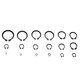 300pcs Retaining Circlip Set External Circlips Snap Ring Assortment Set Black 300pcs Retaining Circlip Set External Circlips Snap Ring Assortment Set Black