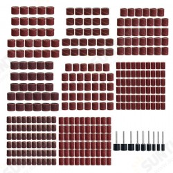 319pcs 3/8 1/4 1/2 Inch Sanding Bands Drums Sleeves 60 120 320 Grit Sanding Drum 319pcs 3/8 1/4 1/2 Inch Sanding Bands Drums Sleeves 60 120 320 Grit Sanding Drum