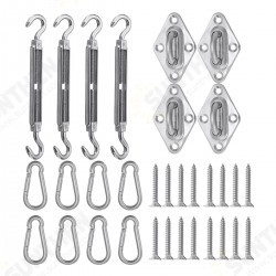 32Pcs Sun Shade Sail Accessories For Triangle Square Shade Sail Replacement Accessories 32Pcs Sun Shade Sail Accessories For Triangle Square Shade Sail Replacement Accessories