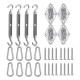 32Pcs Sun Shade Sail Accessories For Triangle Square Shade Sail Replacement Accessories 32Pcs Sun Shade Sail Accessories For Triangle Square Shade Sail Replacement Accessories