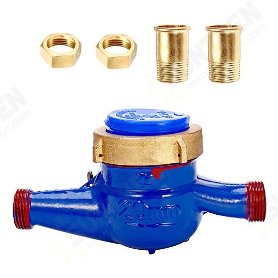 3/4 Inch 20mm Flow Measure Tape Cold Water Meter Home Garden Measuring Tool 3/4 Inch 20mm Flow Measure Tape Cold Water Meter Home Garden Measuring Tool