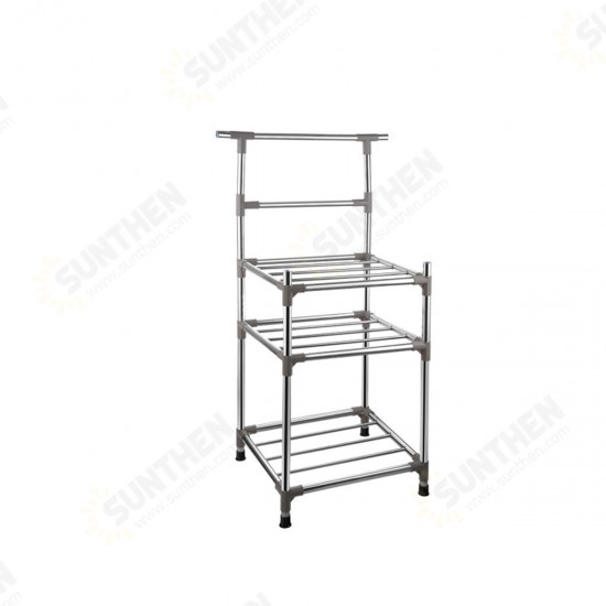 3/4 Layers Free-standing Stainless Steel Kitchen Rack Sheelf Pot Storage Holder 3/4 Layers Free-standing Stainless Steel Kitchen Rack Sheelf Pot Storage Holder
