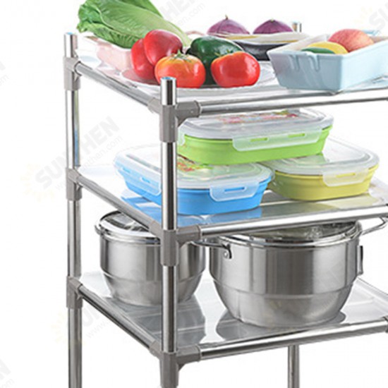 3/4 Layers Free-standing Stainless Steel Kitchen Rack Sheelf Pot Storage Holder 3/4 Layers Free-standing Stainless Steel Kitchen Rack Sheelf Pot Storage Holder