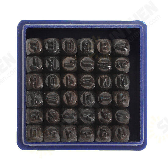 36pcs 3mm Steel Alphabet Stamping Pressing Kit Letter and Number Stamp Punch Set 36pcs 3mm Steel Alphabet Stamping Pressing Kit Letter and Number Stamp Punch Set