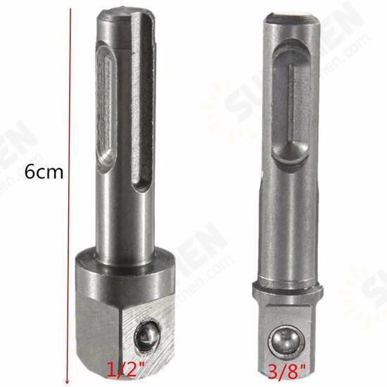 3/8 1/2 Inch SDS Socket Driver Adapter Drive Bit Power Drill Chuck Extension Adapter 3/8 1/2 Inch SDS Socket Driver Adapter Drive Bit Power Drill Chuck Extension Adapter