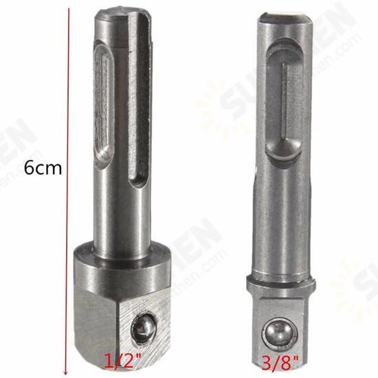 3/8 1/2 Inch SDS Socket Driver Adapter Drive Bit Power Drill Chuck Extension Adapter