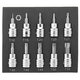 3/8 Inch Drive Socket 10pcs T10-T55 Torx Socket 9pcs H2-H10 Socket Bit Set 3/8 Inch Drive Socket 10pcs T10-T55 Torx Socket 9pcs H2-H10 Socket Bit Set