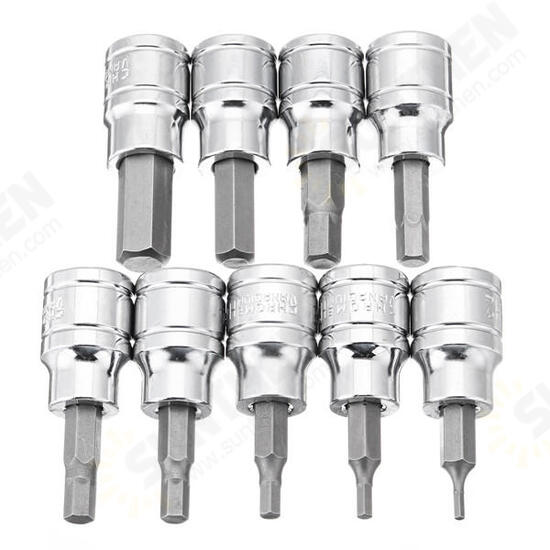 3/8 Inch Drive Socket 10pcs T10-T55 Torx Socket 9pcs H2-H10 Socket Bit Set 3/8 Inch Drive Socket 10pcs T10-T55 Torx Socket 9pcs H2-H10 Socket Bit Set