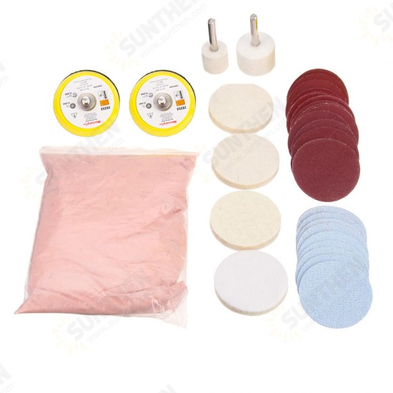 39pcs Glass Polishing Kit Cleaning Tools M6 Thread Sanding Pad 39pcs Glass Polishing Kit Cleaning Tools M6 Thread Sanding Pad