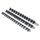 3Pcs 1/4 3/8 1/2 Inch Socket Tray Rail Rack Holder Storage Organizer Shelf Stand 3Pcs 1/4 3/8 1/2 Inch Socket Tray Rail Rack Holder Storage Organizer Shelf Stand
