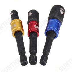 3Pcs Black Screwdriver Extension Bar Adapter 1/4 Inch Hex Shank Screwdriver Bit Socket Adapter 3Pcs Black Screwdriver Extension Bar Adapter 1/4 Inch Hex Shank Screwdriver Bit Socket Adapter