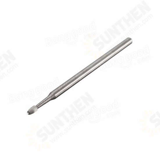 3mm Electric Carbide Nail Drill Bit Silver Nail Art Drill File Bits