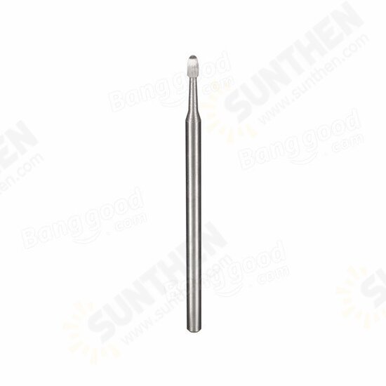 3mm Electric Carbide Nail Drill Bit Silver Nail Art Drill File Bits