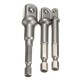3pc Socket Adaptor Set 1/4 3/8 1/2 Inch Cordless Hex Drill Bit 3pc Socket Adaptor Set 1/4 3/8 1/2 Inch Cordless Hex Drill Bit