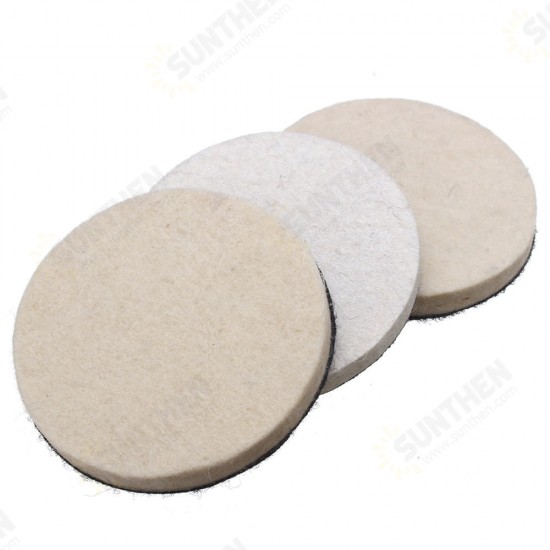 3pcs Cerium Oxide Polishing Powder with Felt Polishing Pad Polishing Wheel Kit
