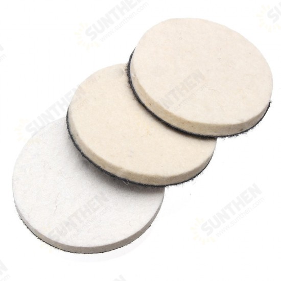 3pcs Cerium Oxide Polishing Powder with Felt Polishing Pad Polishing Wheel Kit