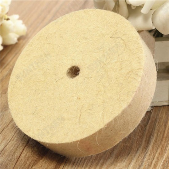 4 Inch 100mm Polishing Buffing Wheel Wool Felt Polisher Disc Pad