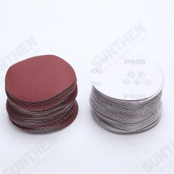 4 Inch Flocking Sandpaper Disc 40-2000 Grit Round Hook and Loop Polishing Sandpaper