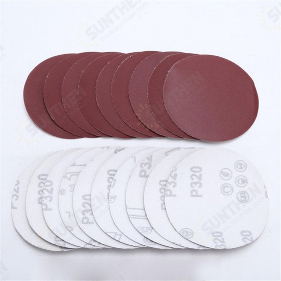 4 Inch Flocking Sandpaper Disc 40-2000 Grit Round Hook and Loop Polishing Sandpaper