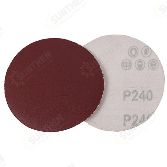 4 Inch Flocking Sandpaper Disc 40-2000 Grit Round Hook and Loop Polishing Sandpaper