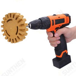 4 Inch Rubber Decal Eraser Caramel Wheel Removal with Power Drill Arbor Drill Adapter 4 Inch Rubber Decal Eraser Caramel Wheel Removal with Power Drill Arbor Drill Adapter
