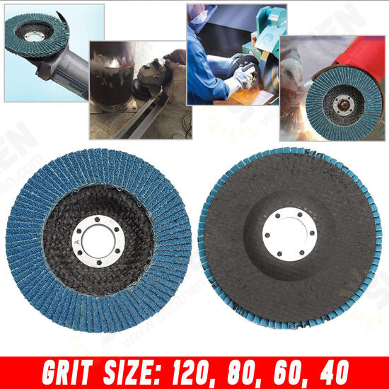 40/60/80/120 Grit Grinding Wheel Flap Disc 115mm Angle Grinder Sanding Tool 40/60/80/120 Grit Grinding Wheel Flap Disc 115mm Angle Grinder Sanding Tool