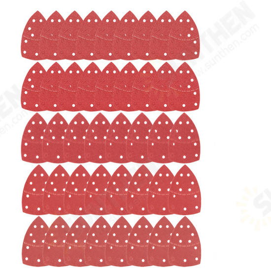 40pcs 152*105 11 Hole Triangle Palm Type Separation Sandpaper Pads Set 40/60/80/120/180 Grit Sander Disc Abrasive Fit Polishing Tools 40pcs 152*105 11 Hole Triangle Palm Type Separation Sandpaper Pads Set 40/60/80/120/180 Grit Sander Disc Abrasive Fit Polishing Tools