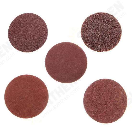 40pcs 2 Inch Roll Lock Sanding Disc 24/60/120/240 Grit Sandpaper