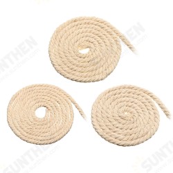 4/5/6mm Macrame Rope Natural Beige Cotton Twisted Cord String DIY Jewelry Bracelet Craft 4/5/6mm Macrame Rope Natural Beige Cotton Twisted Cord String DIY Jewelry Bracelet Craft