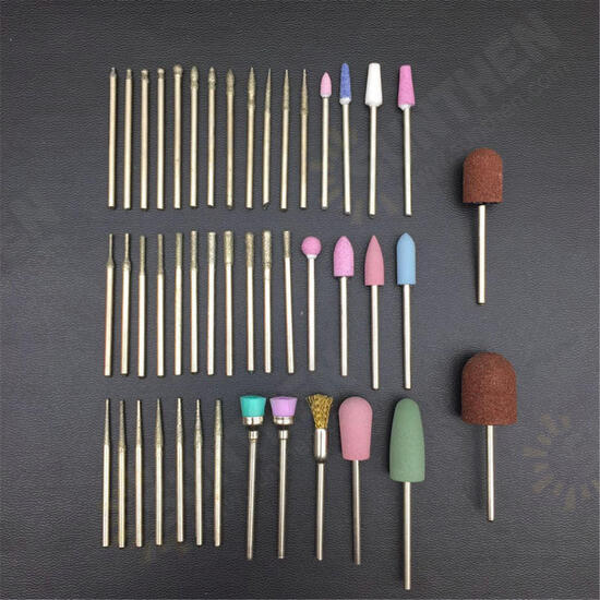 45Pcs Ceramics Tungsten Steel Gel Removal Manicure Tool Set Abrasive Tool