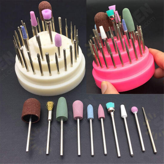 45Pcs Ceramics Tungsten Steel Gel Removal Manicure Tool Set Abrasive Tool