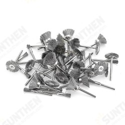 45pcs Steel Wire Wheel Brushes Sanding Polishing Set for Rotary Tool