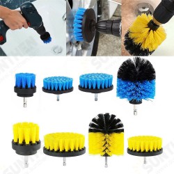 4Pcs 2/3.5/4/5 Inch Electric Drill Brush Yellow/Blue Cleaning Brush Tool For Bathtub Carpet