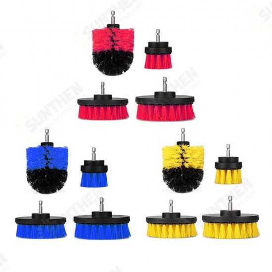 4pcs 2/3.5/4/5 Inch Drill Brush Kit Tub Cleaner Scrubber Cleaning Brushes Yellow/Red/Blue 4pcs 2/3.5/4/5 Inch Drill Brush Kit Tub Cleaner Scrubber Cleaning Brushes Yellow/Red/Blue