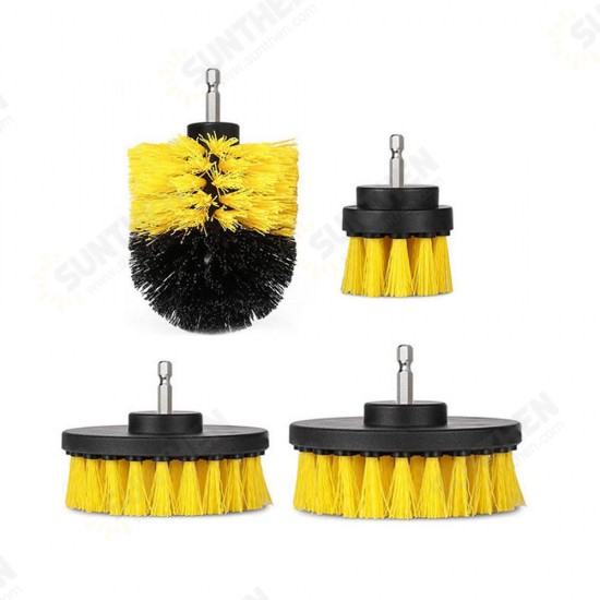 4pcs 2/3.5/4/5 Inch Drill Brush Kit Tub Cleaner Scrubber Cleaning Brushes Yellow/Red/Blue 4pcs 2/3.5/4/5 Inch Drill Brush Kit Tub Cleaner Scrubber Cleaning Brushes Yellow/Red/Blue