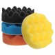 4pcs 4 Inch Buffing Pads Wave Sponge Polishing Pad Kit For Sanding Polisher Buffer Wash Cleaning Set